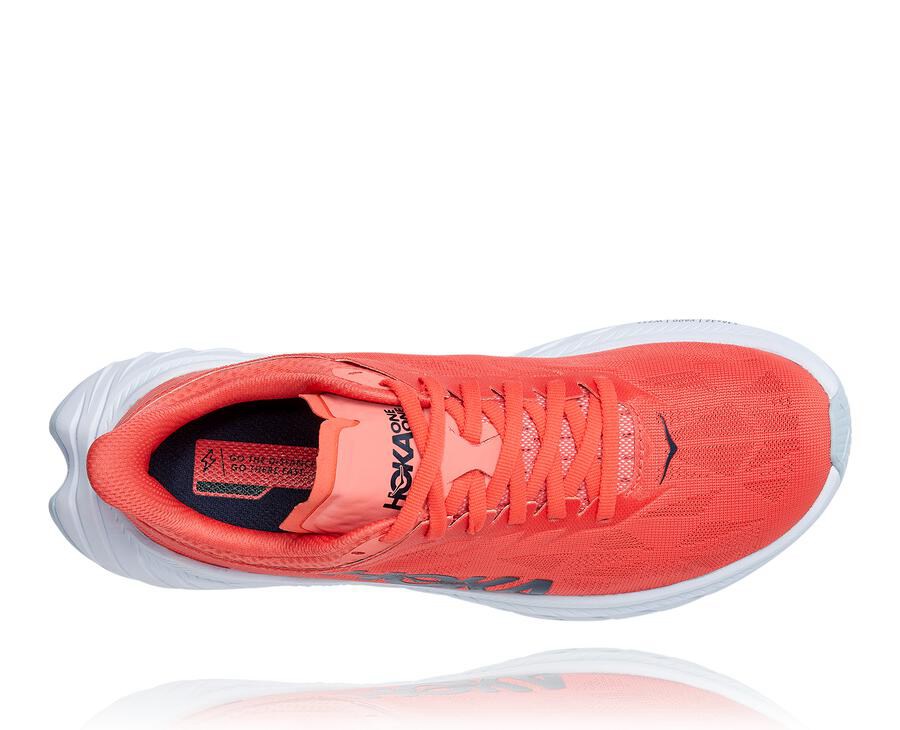 Hoka One One Løbesko Dame - Carbon X 2 - Rød/Hvide - 309674JMS